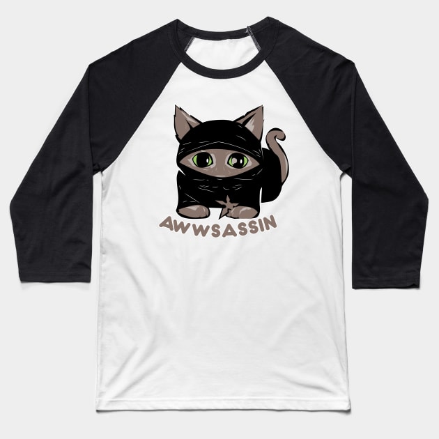 Awwsassin Animal Lovers Baseball T-Shirt by Bersama Star